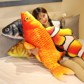 Imagem da oferta Travesseiro pelúcia 3d ouro peixe brinquedos macio animal carpa travesseiro de pelúcia criativo - 40cm