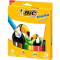 Imagem da oferta Lápis de Cor Sextavado BIC Evolution 24 Cores 902638 Blister 1 Unidade Seguro Para Crianças Não Lasca