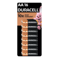 Imagem da oferta Pilha alcalina aa pequena Duracell com 16 unidades