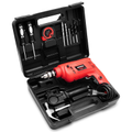 Imagem da oferta Furadeira de Impacto com Maleta Mondial Vermelho 650W 110V - NFFI-07M