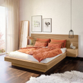 Imagem da oferta Cama Casal Queen Madeiramadeira com Cabeceira e Mesa de Apoio Samambaia Cabecasa