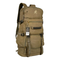 Imagem da oferta Mochila Impermeável 80 Litros Para Viagem Trilhas E Camping Cor Cáqui Desenho Do Tecido Liso