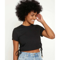 Imagem da oferta Blusa Cropped Feminina Drapeado Amarração