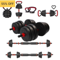 Imagem da oferta Halter Anilha Barra Kettlebell Kit Musculação 6 Em 1 40kg - Yangfit