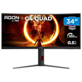 Imagem da oferta Monitor Gamer Curvo AOC Gaming Tela 34" WQHD 180Hz 0,5ms HDMI DisplayPort FreeSync - U34G4C/57