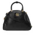 Imagem da oferta Bolsa Tote Tiracolo Média Gabriela Logo Metalizada Preto