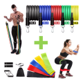 Imagem da oferta Kit 5 Mini Band + Kit 11 Elastico Extensor Treino Em Casa Hibo Multicolorido
