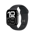 Imagem da oferta Apple Watch Series 10 GPS Caixa Preta Brilhante de Alumínio 42mm Pulseira Esportiva Preta P/M