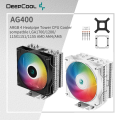 Imagem da oferta Deepcool ag400 refrigerador de ar 4 tubos de calor argb pwm processador cpu cooler para lga1700 1200 115x 1