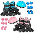 Imagem da oferta Patins Roller Infantil Ajustável Com Kit Proteção Completo