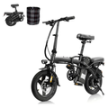 Imagem da oferta Bicicleta elétrica dobrável zurbe w8 400w cinza