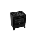 Imagem da oferta Fogão Atlas 5 Bocas Mônaco Top Glass Automático Mesa Vidro Forno 86,5L - Preto - Bivolt