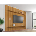 Imagem da oferta Painel Ripado para TV Até 65" 2 Prateleiras Roma - RV Móveis