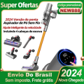 Imagem da oferta Aspirador de Pó Portátil Sem Fio ABIR VC205 27000PA Sensor de Poeira Inteligente Tela Touch Velocidade Automática