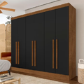 Imagem da oferta Dê uma olhada em Guarda Roupa Casal 6 Portas 2 Gavetas Ester Freijópreto Fosco - M.a por R$749,00 Compre na Shopee a