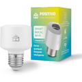 Imagem da oferta Smart Bocal Wi-Fi Positivo Casa Inteligente Soquete E27 100W Branco Bivolt - Compatível com Alexa