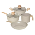 Imagem da oferta Conjunto de Panelas 4 Peças com Revestimento Cerâmico Antiaderente Marble Edition Cinza Dust Oster 143887.06