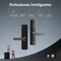Imagem da oferta Fechadura Inteligente com Impressão Digital e Senha Compatível com Tuya Desbloqueio Rápido 1s Fechadura Eletro