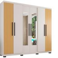 Imagem da oferta Guarda-roupa Casal com Espelho 6 Portas 4 Gavetas Araplac Braga