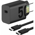 Imagem da oferta Carregador Premium Fast Turbo Rápido 50W Tipo C USB-C Power Delivery Quick Charge Bivolt Com Cabo Compatível iPhone 15