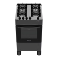 Imagem da oferta Fogão Atlas Mônaco 4 Bocas Top Glass Preto - Bivolt