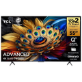 Imagem da oferta Smart TV TCL 55'' QLED UHD 4K Google TV Dolby Vision Atmos Chumbo 55C655