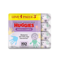 Imagem da oferta Lenços Umedecidos Huggies Rosto e Corpo Limpeza 4 x 48 Unidades