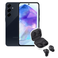 Imagem da oferta Kit Samsung Galaxy A55 5G 256GB 8GB de RAM Azul Escuro + Fone de Ouvido Samsung Galaxy Buds FE