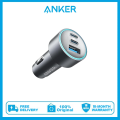Imagem da oferta Carregador de carro Anker USB-C adaptador de carro compacto de 3 portas de 67 W