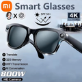 Imagem da oferta Óculos Inteligentes Xiaomi com Câmera de Gravação de 8MP Transmissão Wi-Fi 4K IA e Estabilização de Imagem