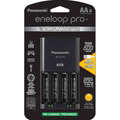 Imagem da oferta Carregador de bateria avançado Panasonic K-KJ75KHC4BA com porta de carregamento USB e 4AA Eneloop Pro de alta capacidad