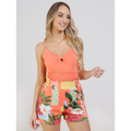 Imagem da oferta Top Cropped Autentique Feminino Coral