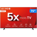 Imagem da oferta Smart TV 75" 4K LG Ultra HD 75UT8050 com Processador a5 Ger7 AI Alexa/Chromecast integrado Otimizador de Jogos webOS 24