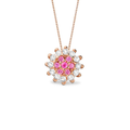 Imagem da oferta Pingente Margie em Ouro Rosé 18k com Safiras Rosa e Topázios Incolores