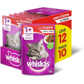 Imagem da oferta Ração Úmida Whiskas Sachê Carne Ao Molho Para Gatos Adultos - Leve 12 Pague 10