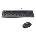 Imagem da oferta Teclado e Mouse Logitech MK120 Resistente a Água 1000DPI ABNT 2 Preto