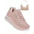 Imagem da oferta Tenis Infantil Feminino Rosa Com Brinde