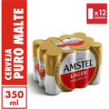 Imagem da oferta Pack Amstel Cerveja Lager - 12 latas de 350ml