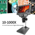 Imagem da oferta Microscópio Digital LCD de 5,5" 1000x 1080p com Suporte para Reparo de Eletrônicos