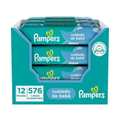 Imagem da oferta Kit Lenços Umedecidos para Limpeza Pampers Cuidado de Bebê 12 Pacotes 576 Unidades