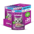 Imagem da oferta Pack Ração Úmida Whiskas Sachê Atum ao Molho para Gatos Adultos 85g - 20 Unidades