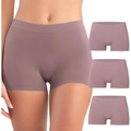 Imagem da oferta SHE BY MASH Kit 3 Calcinha Boyshort Microfibra Sem Costura Feminino Adulto 3 Rosa Médio