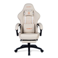 Imagem da oferta Cadeira Gamer Husky Tempest 700 Até 145kg Almofadas Reclinável 150º PU Descanso para Pés Branca - HCG700BR