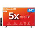 Imagem da oferta Smart TV 86" 4K LG NanoCell 86NANO80T Processador 8 AI Painel 120Hz FreeSync Alexa/Chromecast integrado webOS 24 Contr