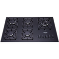Imagem da oferta Cooktop a Gás 5 Bocas Preto com Mesa de Vidro e Tripla Chama Dako Diplomata Bivolt