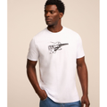 Imagem da oferta Camiseta Comfort em Meia Malha com Estampa Guitar Drawing