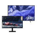 Imagem da oferta Combo Samsung Vision AI TV 43" QLED 4K QEF1 2025 + Monitor Gamer Samsung 27" FHD 100Hz