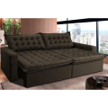 Imagem da oferta Sofá Retrátil Reclinável e Cama 2,15m Cama inBox Flex Suede Velusoft Café