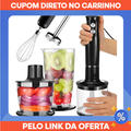 Imagem da oferta Mixer Vertical Turbo 4 em1 Moedor Processador Alimentos Inox