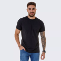 Imagem da oferta Camisa Básica Masculina Algodão Slim Fit Blusa Premium Lisa